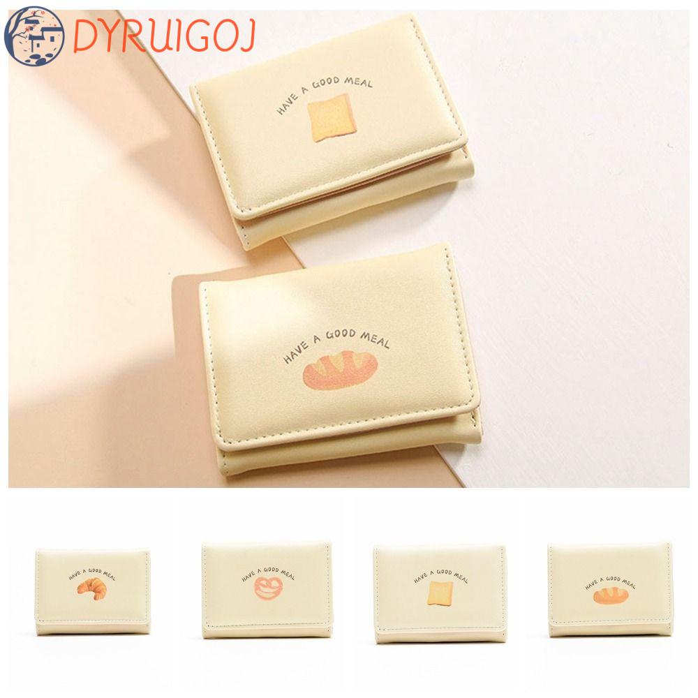 DYRUIDOJ Ví Đựng Thẻ Bằng Da PU Họa Tiết Hoạt Hình Dễ Thương