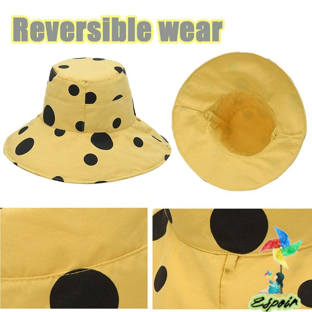 ESPO Nón Vành Rộng Họa Tiết Chấm Bi Chống Tia UV Thời Trang Mùa Hè