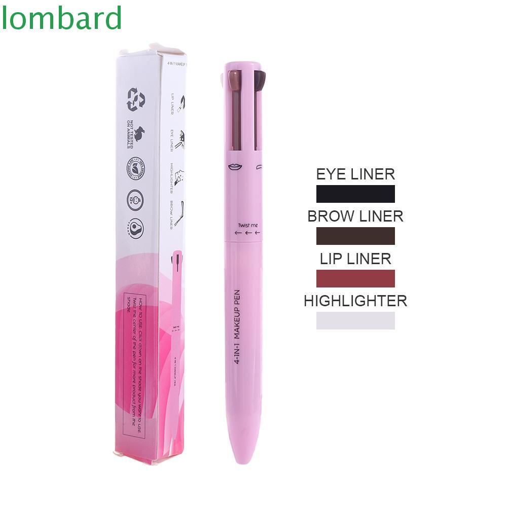 LOMBARD Bút Kẻ Mắt 4 Trong 1 Chống Nước Lâu Trôi Dễ Lên Màu Dành Cho Nữ