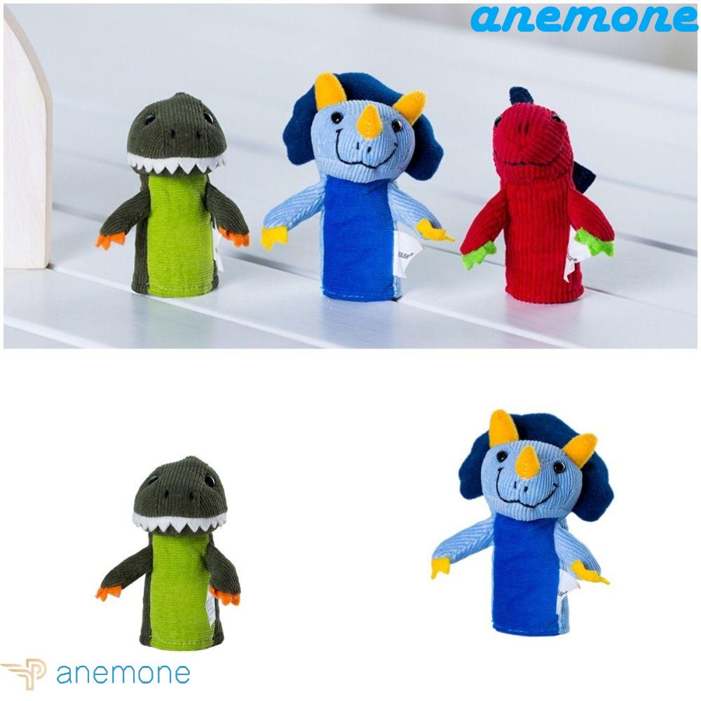 ANEMONE Thú Nhồi Bông Đeo Ngón Tay Hình Khủng Long Tyrannosaurus Dành Cho Bé