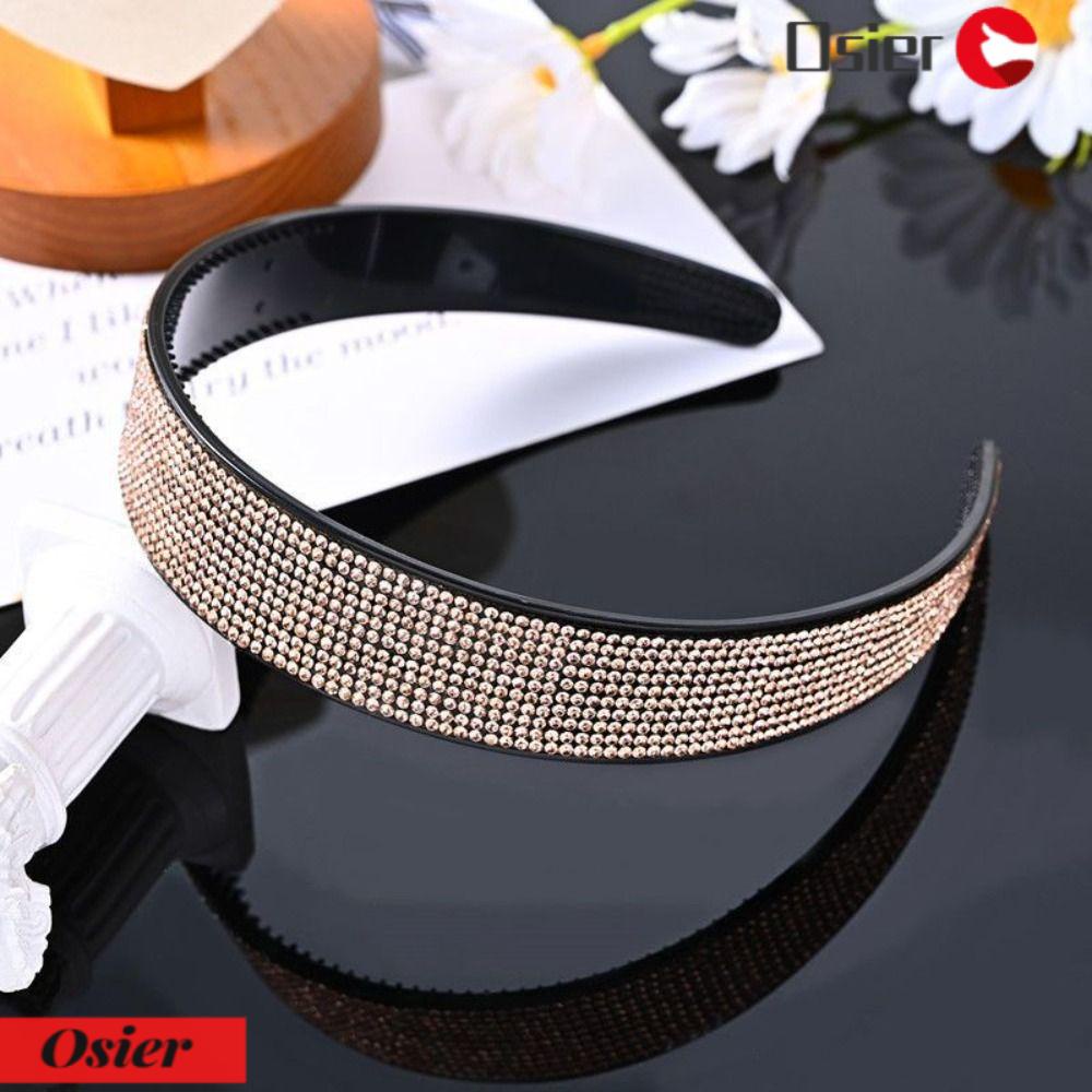 OSIER1 Băng Đô Cài Tóc Đính Đá Lấp Lánh Thời Trang Cho Nữ