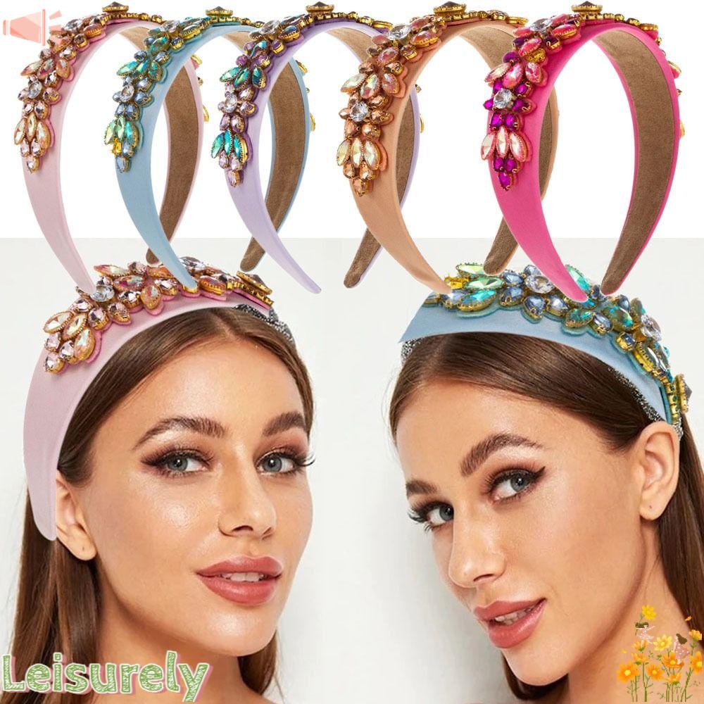 LEILY Cài Tóc Hình Vương Miện Đính Đá Thời Trang