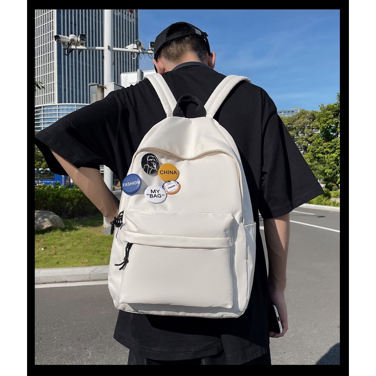 Ba Lô Đi Học / Du Lịch Sức Chứa Lớn Bằng Nylon Phong Cách Hàn Quốc Hàng Mới