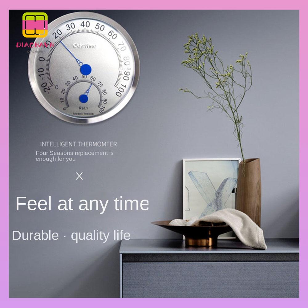 DIACHAVN Nhiệt Kế Bằng Thép Không Gỉ Chống Thấm Nước Treo Tường Tiện Dụng Cho Nhà Kính