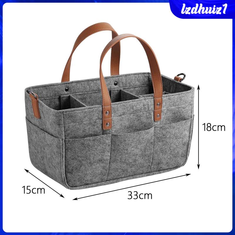 Túi Đựng Tã Em Bé Bằng Vải Nỉ Gọn Nhẹ Sắp Xếp Gọn Gàng