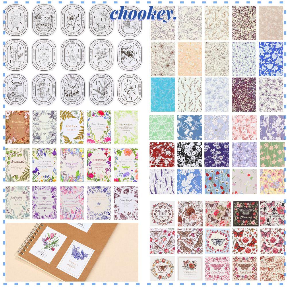 CHOOKEY Miếng Dán Trang Trí Kiểu Cổ Điển 8 Kiểu Độc Đáo