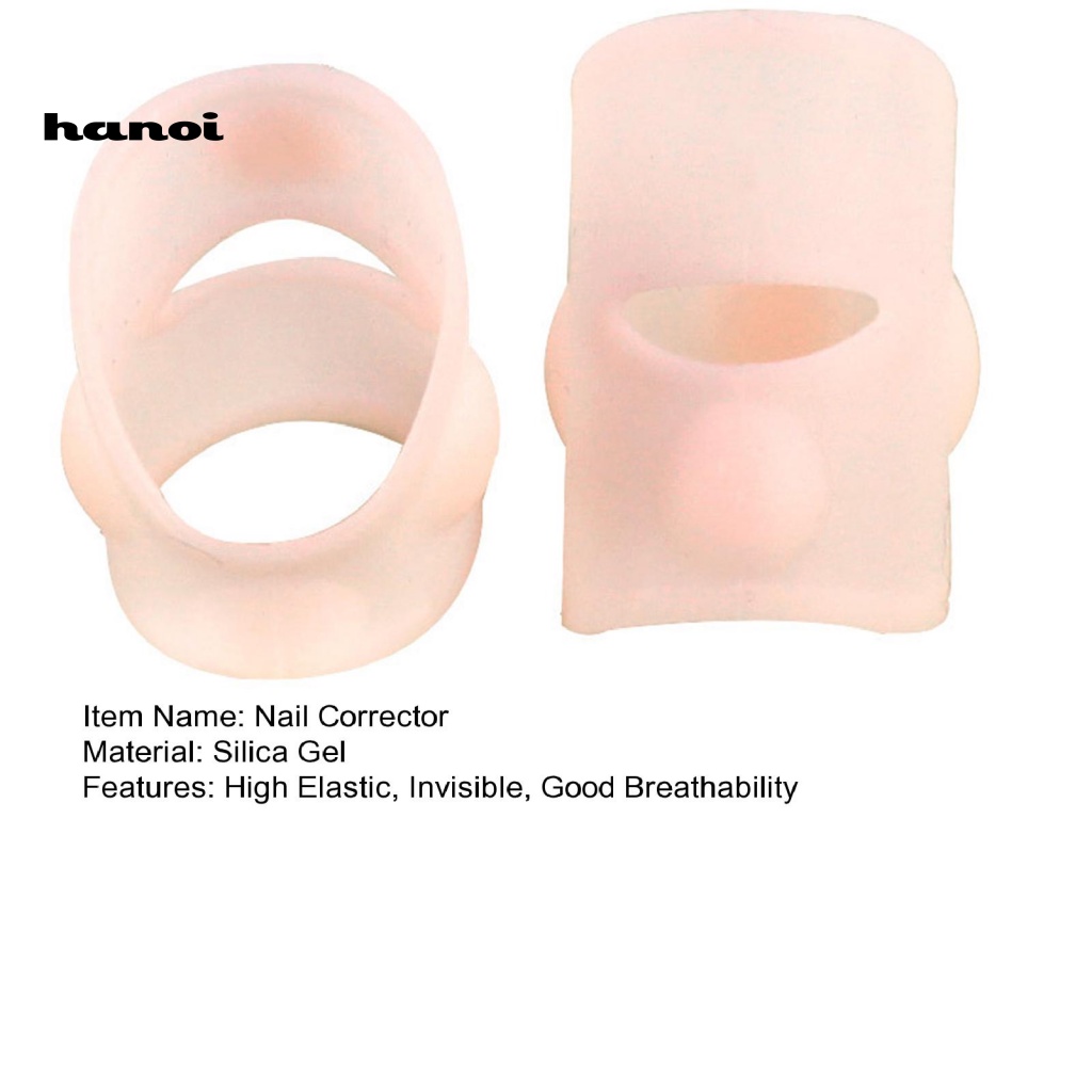 1 Cặp Dụng Cụ Chỉnh Sửa Móng Chân Chống Nấm Mốc Bằng Silica Gel Tiện Dụng Cho Salon Làm Đẹp