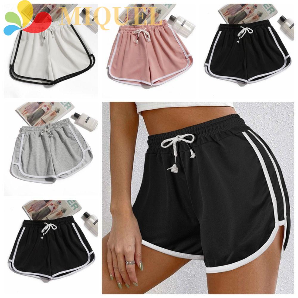 MIQUEL Quần Short Legging Thể Thao Co Giãn Thoáng Khí Nhanh Khô Không Đường May