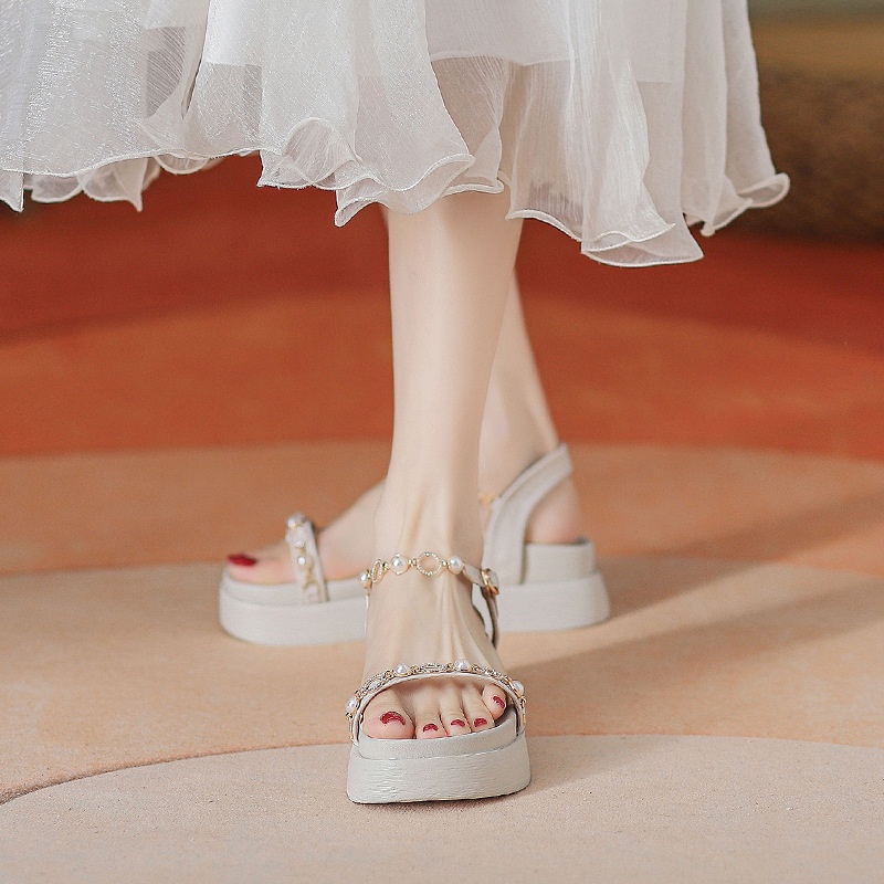 Sandal Nữ Đế Xuồng Dày Phong Cách Mới Mùa Hè 2023