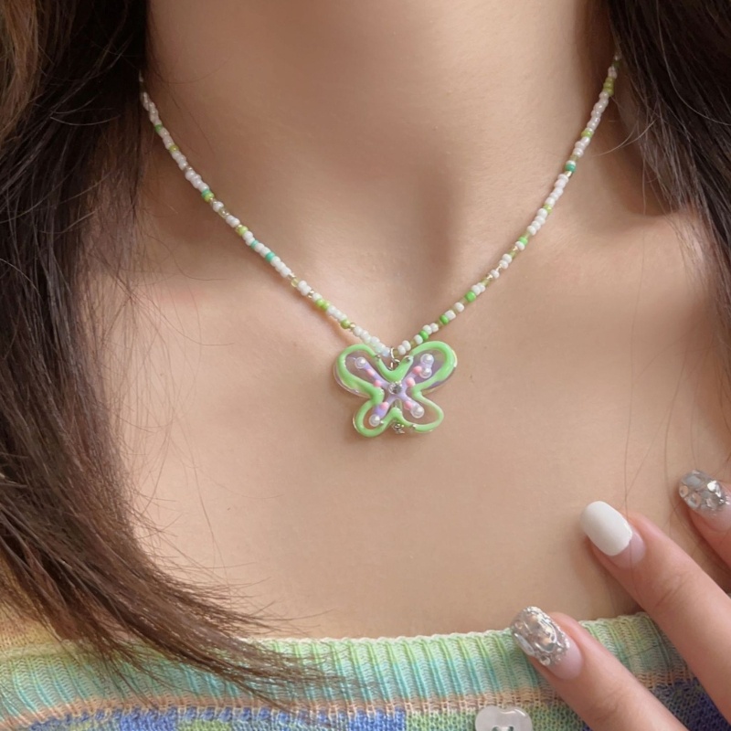 Vòng Cổ Choker Y2K Đính Hạt Acrylic Thời Trang