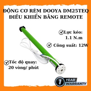 Động cơ rèm cuốn dm25teq/l – 1.1/20 điều khiển từ xa bằng remote – bảo hành 1 năm