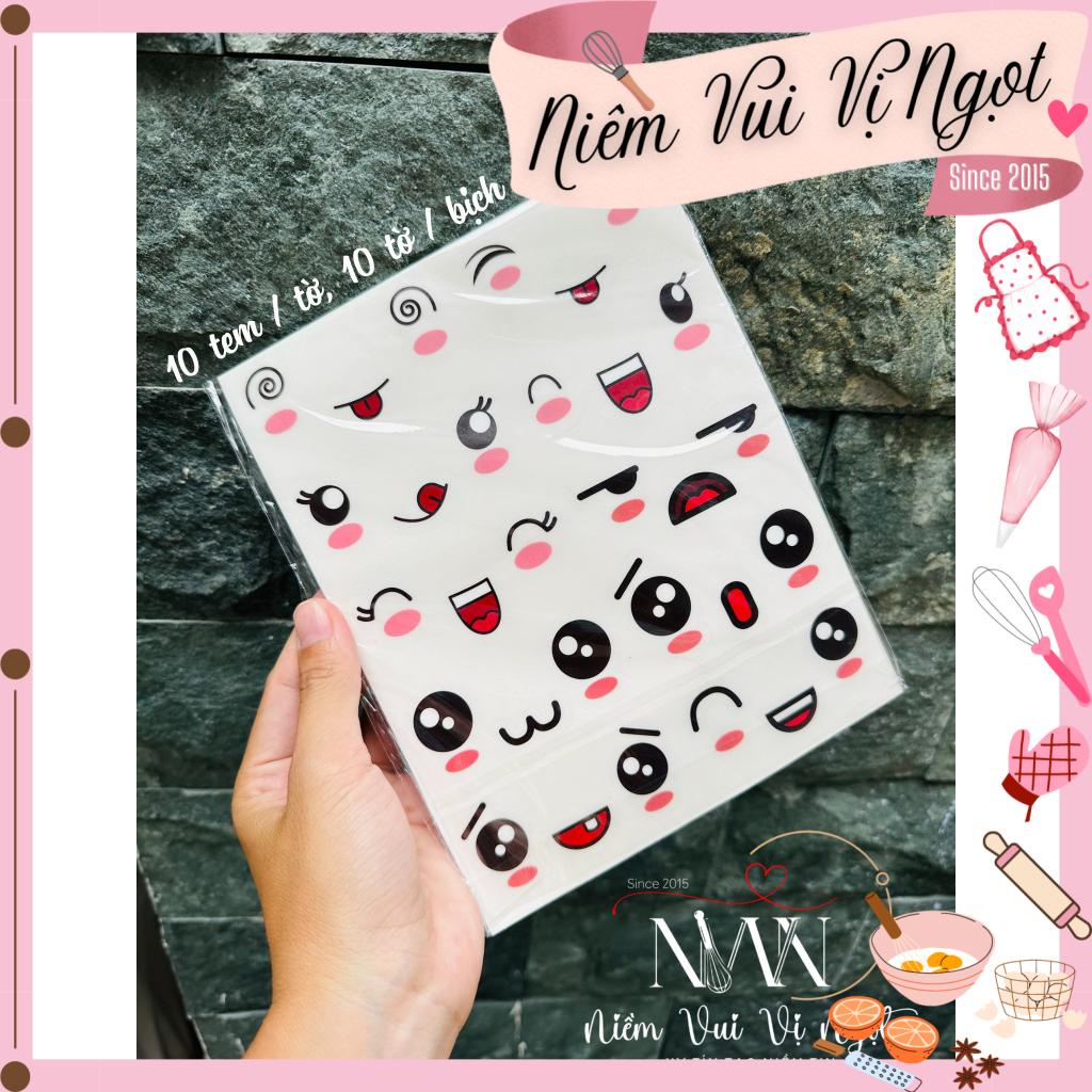 Tem Dán Trong Hình Biểu Cảm Dễ Thương