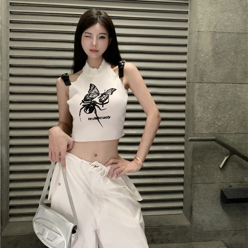 Áo Hai Dây Dệt Kim Thời Trang Quyến Rũ Cho Nữ