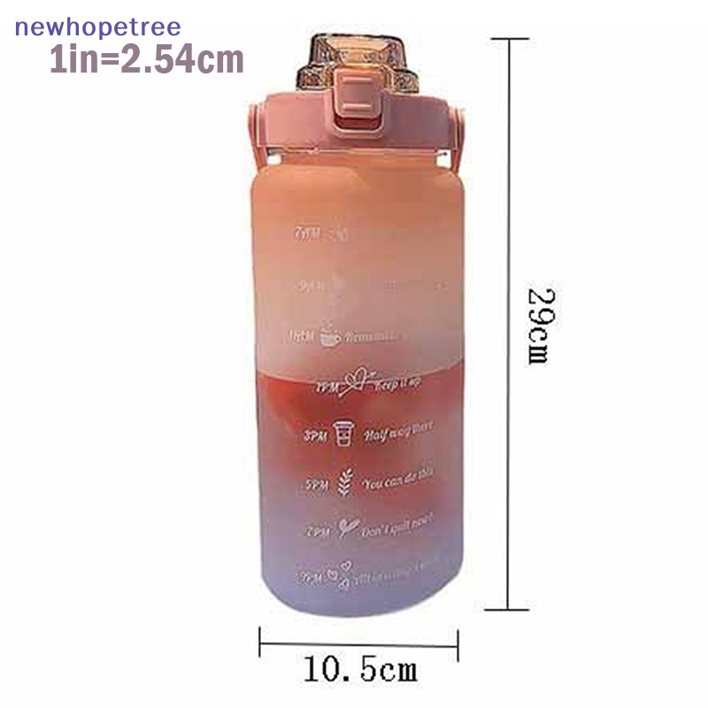 Bình Nước Nhiều Màu Sắc Dễ Thương Dung Tích 2000ml
