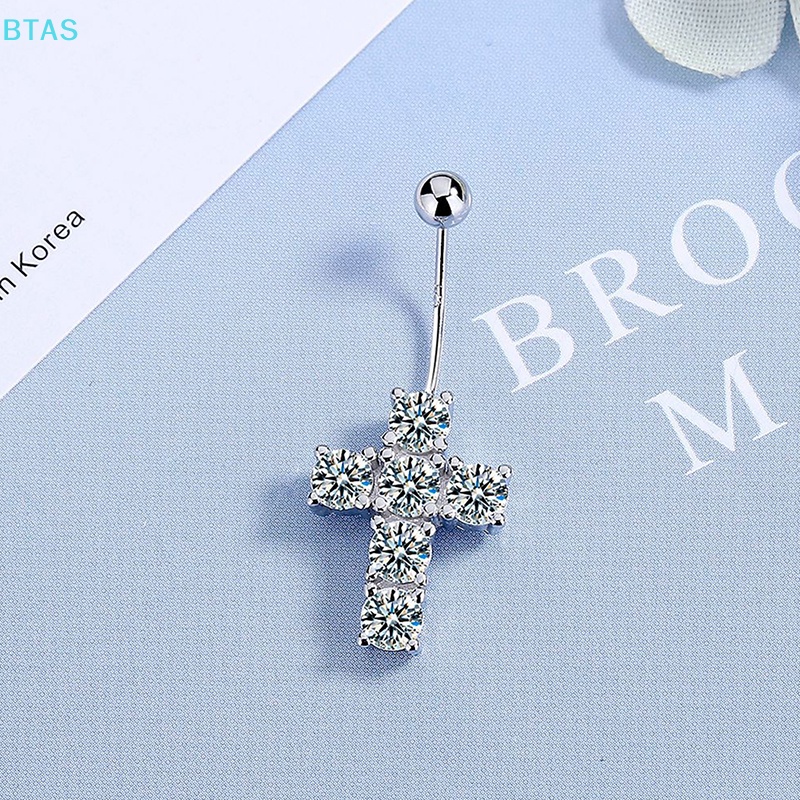 Khuyên Rốn Hình Thánh Giá Đính Đá Quyến Rũ Thời Trang Cho Nữ