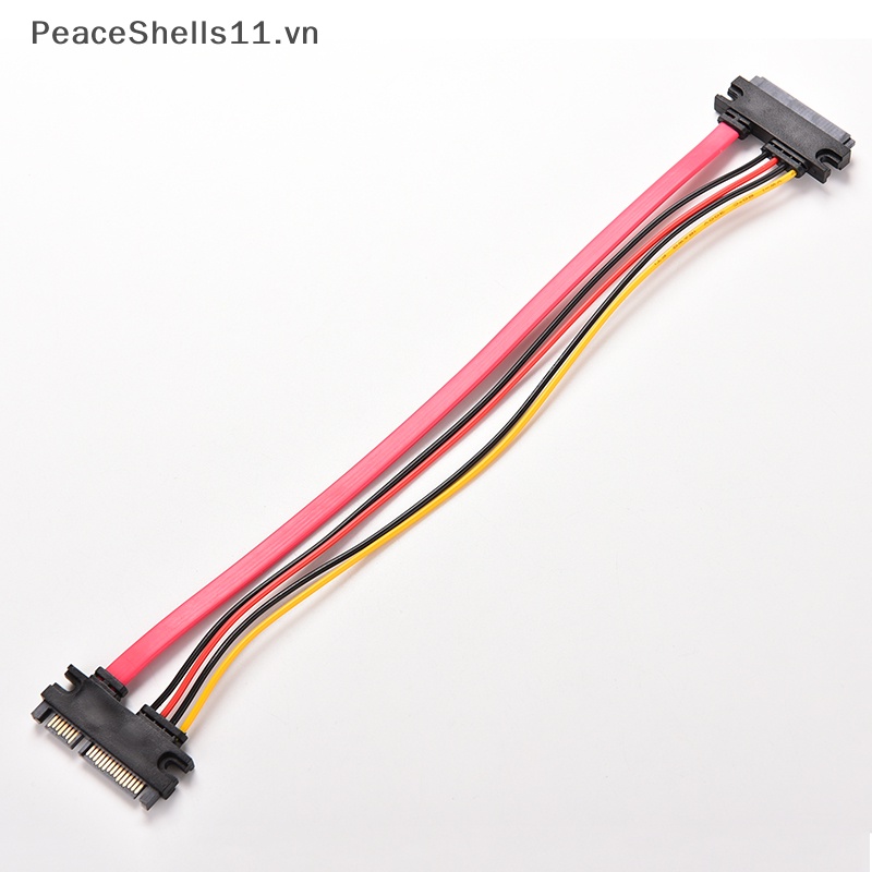 Dây Cáp Nối Dài 12 Inch Male Sang Female 7 + 15 Pin SATA HDD