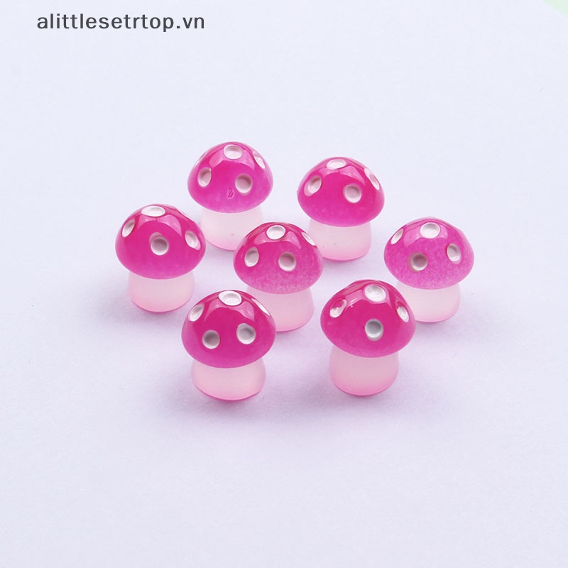 Alittlesetrtop 5 cái nấm phát sáng microlandscape succulent diy trang trí.