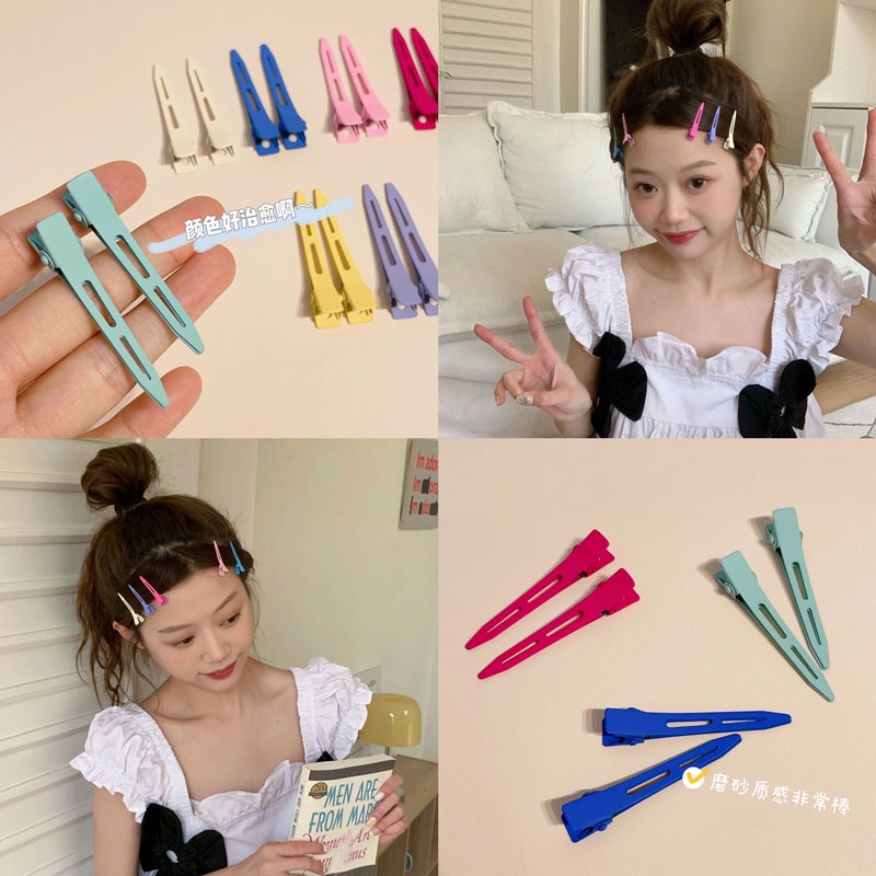 Kẹp Tóc Màu Bạc Thời Trang Hàn Quốc Dành Cho Nữ