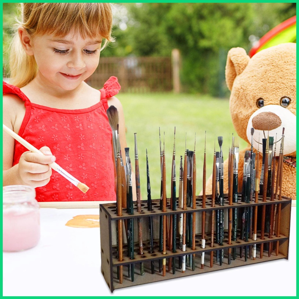 Giá Đỡ Cọ Vẽ 67 Lỗ Gắn Tường Tiện Dụng Cho jiwvn