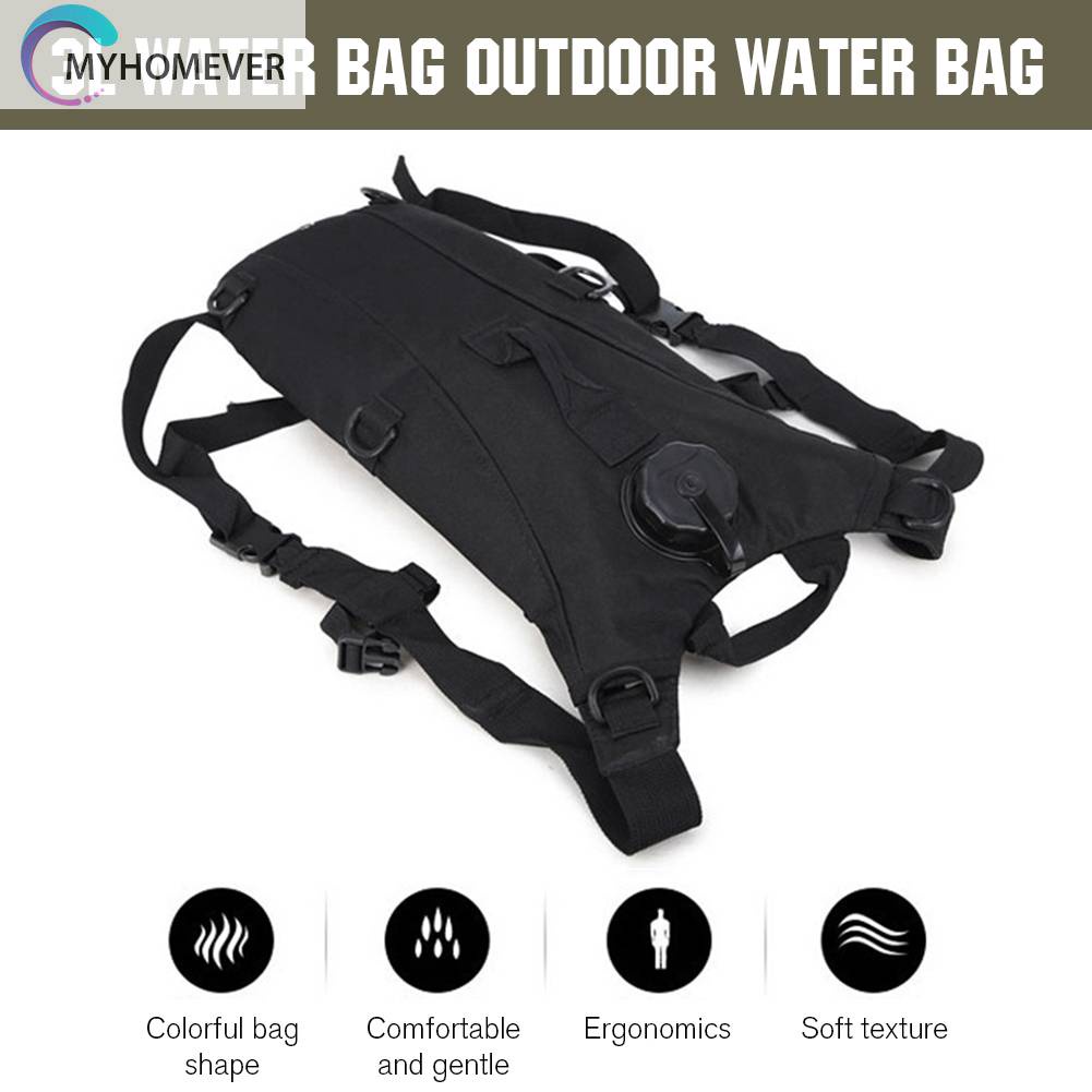 Bình Đựng Nước 3L Bằng Nylon Thoáng Khí Gọn Nhẹ Cho Xe Đạp Leo Núi