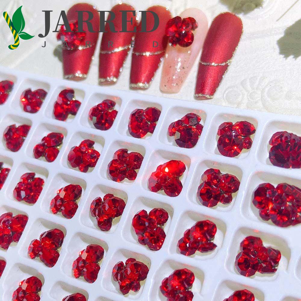 JARRED Phụ Kiện Đá Đính Trang Trí Móng Tay Chủ Đề Năm Mới 2022 Phong Cách Nhật Bản