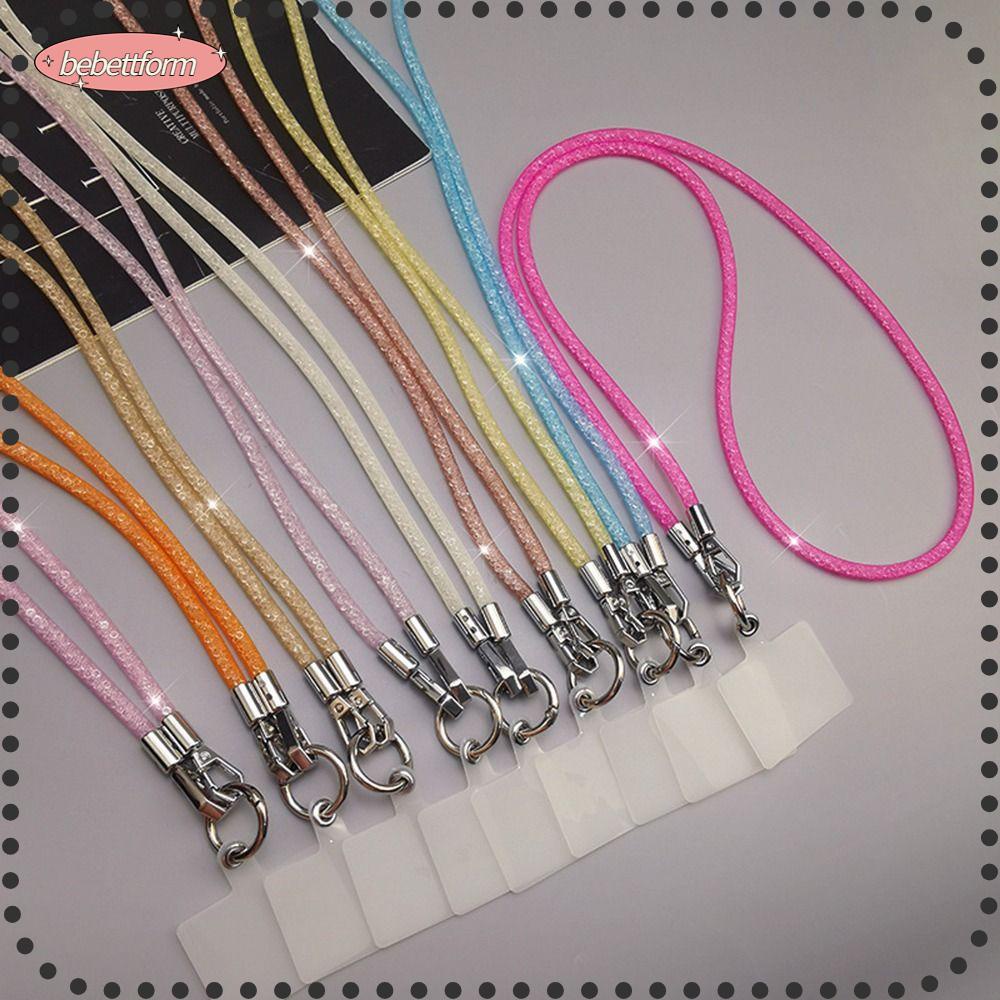 BEBETTERM Dây Đeo Điện Thoại / Móc Khóa Đính Đá Pha Lê Lấp Lánh Chống Thất Lạc Tiện Dụng