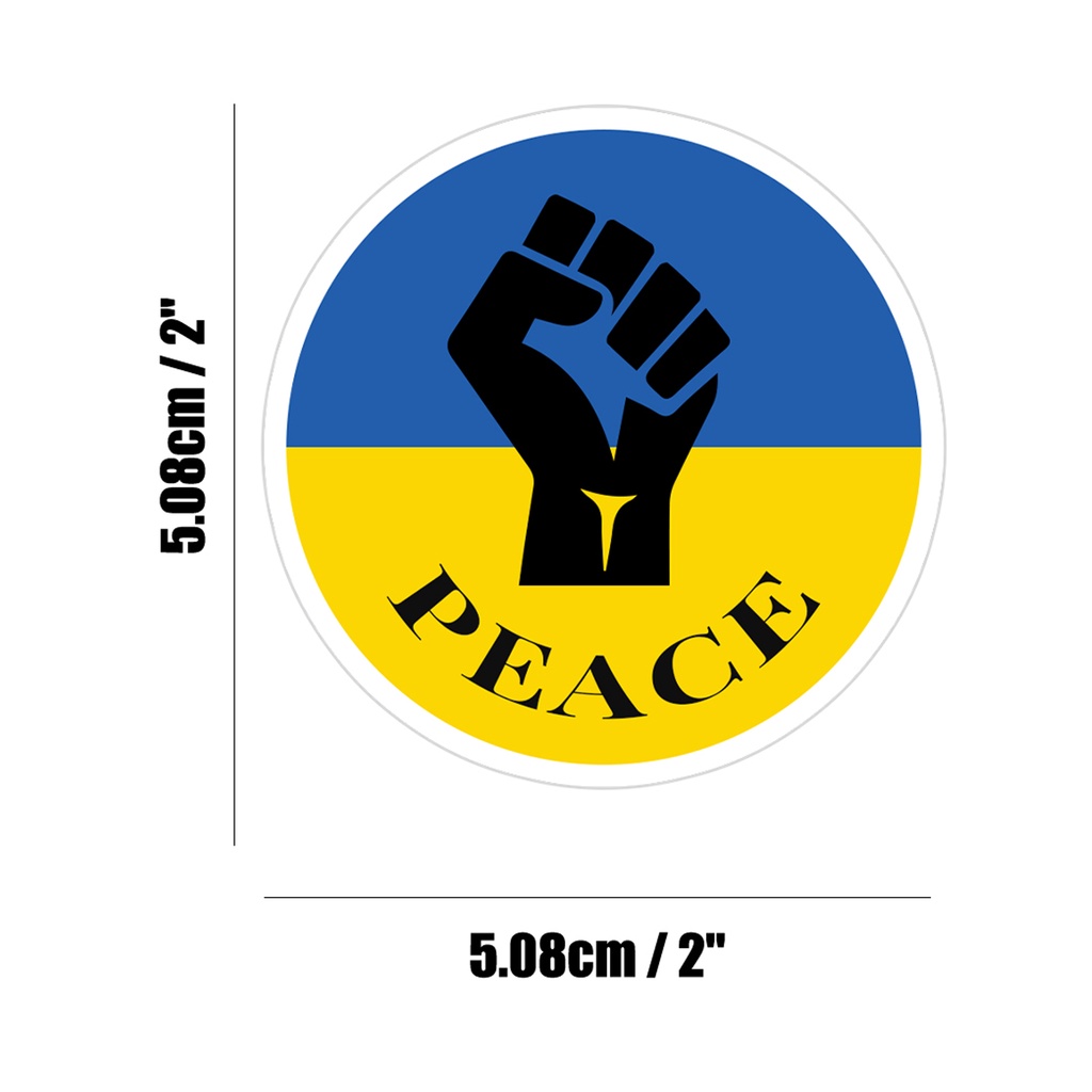 Bộ 10 / 50 Miếng Dán Đề Can Tròn Nhiều Màu Sắc Đa Năng Chống Phai Màu Trang Trí Xe Hơi