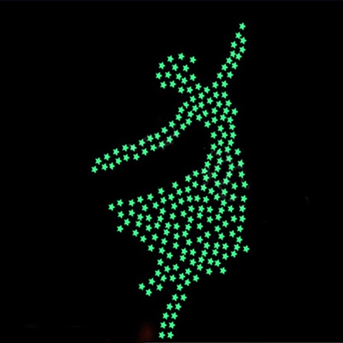 Set 200 Hình Dán Ngôi Sao 3D Dạ Quang Trang Trí Phòng Ngủ Cho Bé