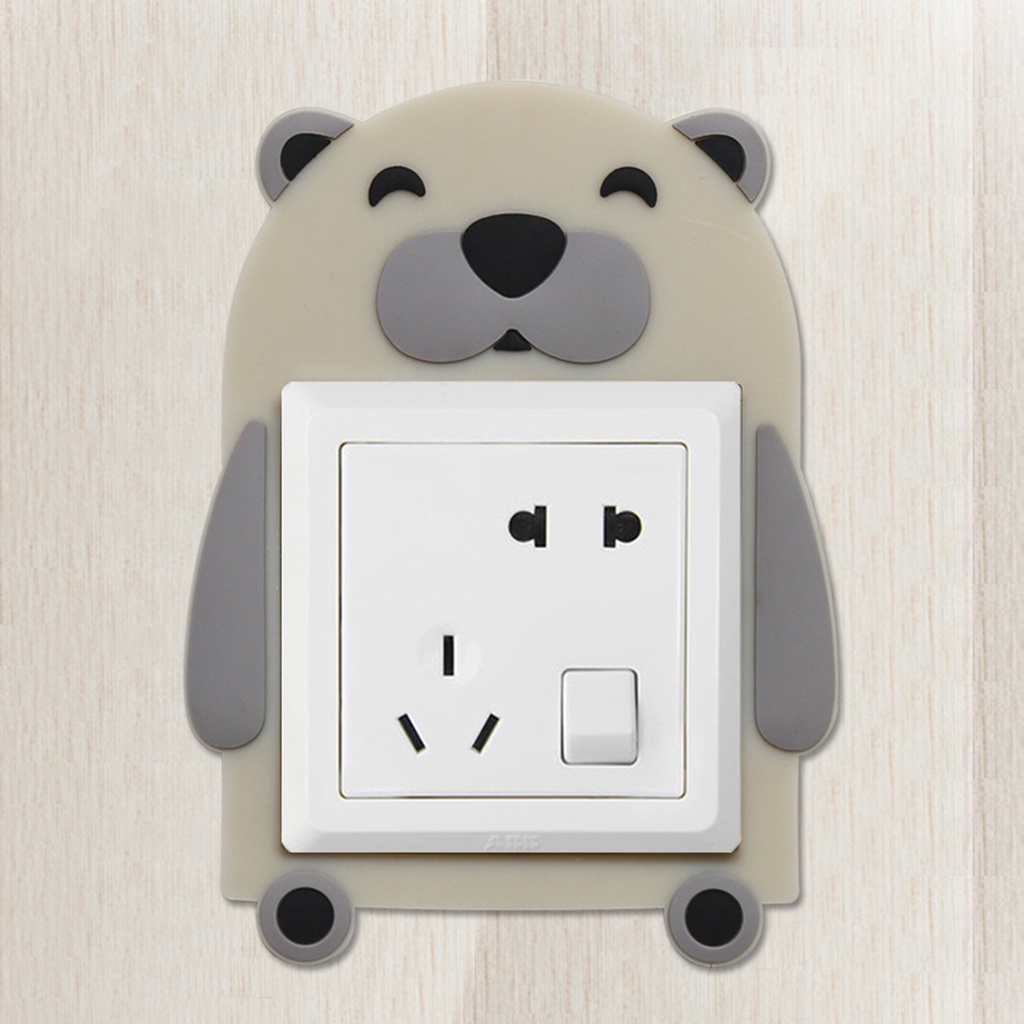 Miếng Dán Công Tắc Bằng PVC Chống Thấm Nước Màu Dạ Quang Dễ Thương Trang Trí Nhà Cửa