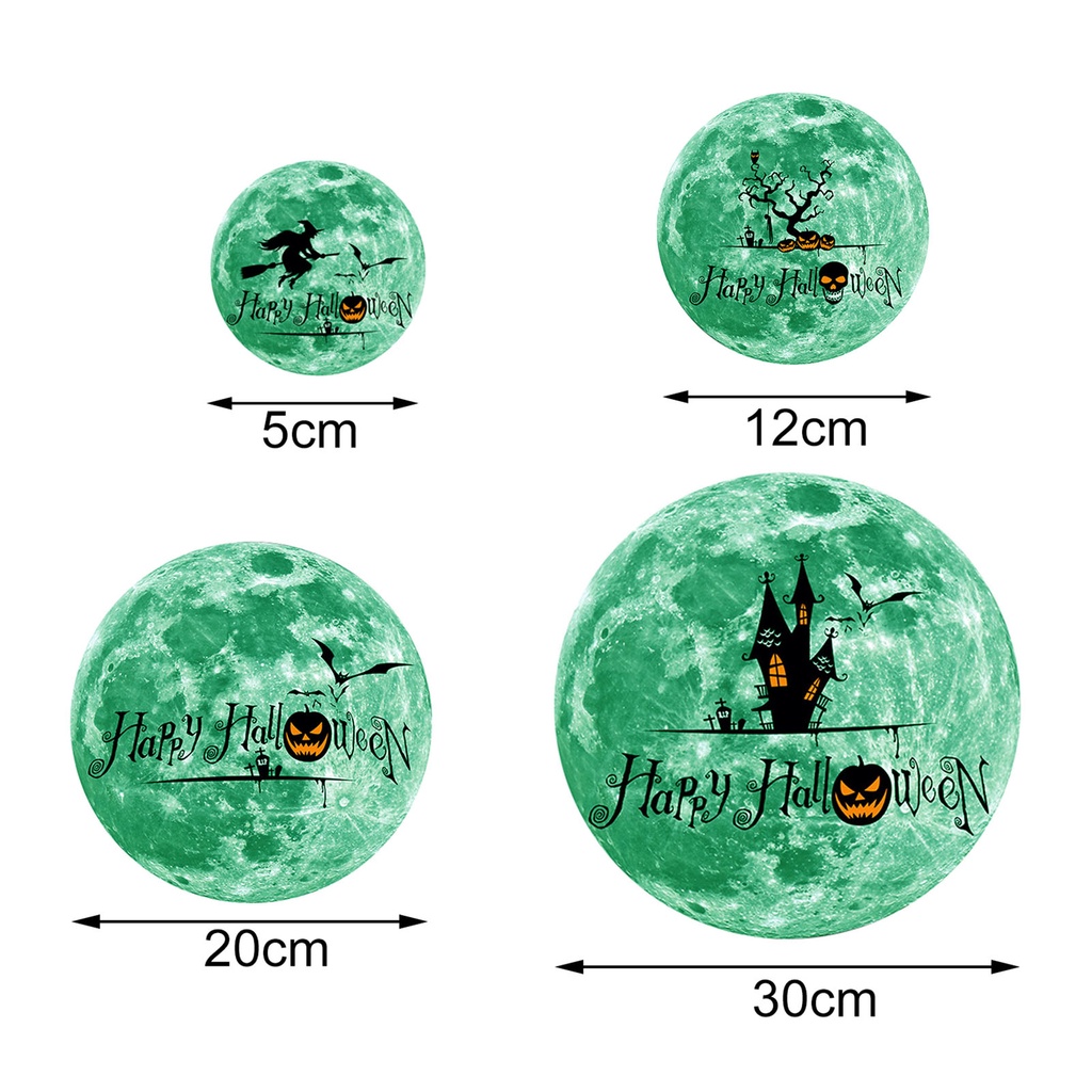 Miếng Dán Tường Dạ Quang Bằng PVC Hình Kinh Dị Trang Trí Phòng Trẻ Em