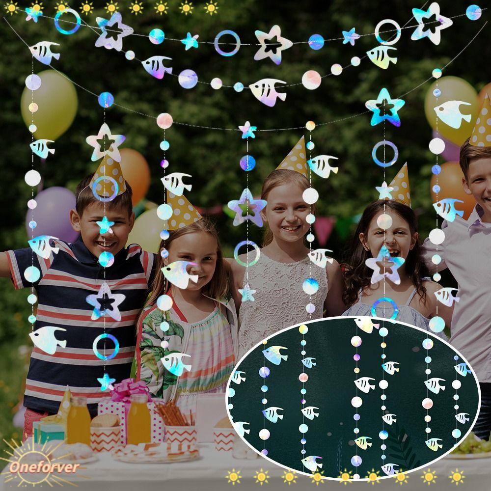 FOREVER Set 2 Dây Treo Trang Trí Tiệc 3.5M Hình Sinh Vật Biển