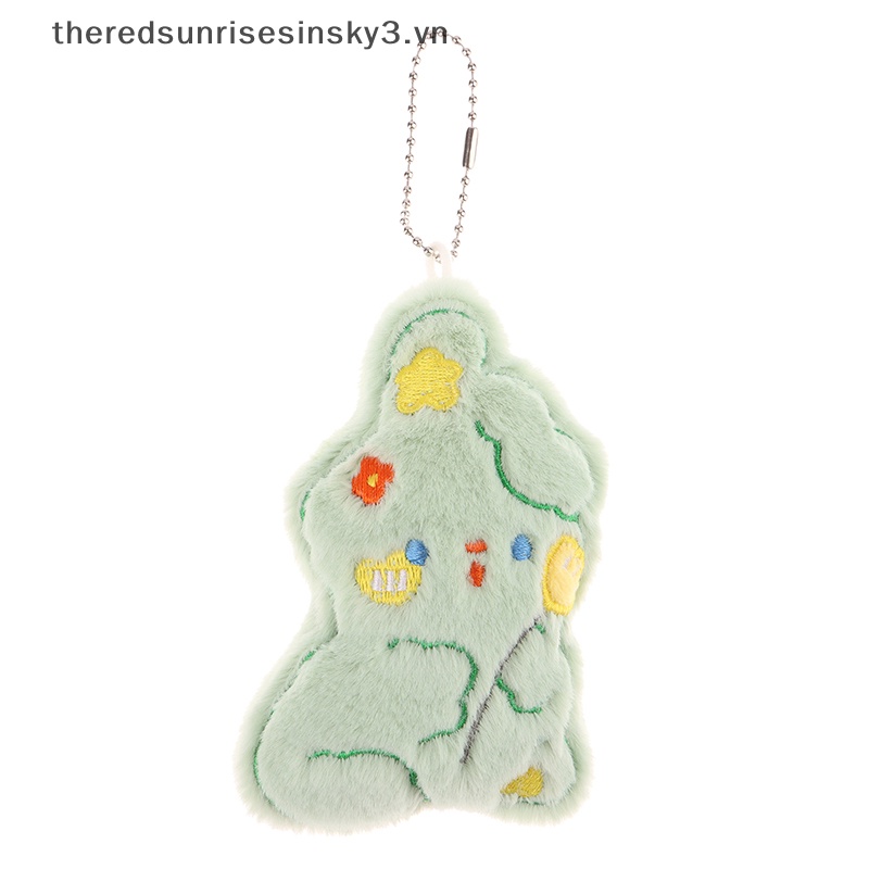 Móc Khóa Hình Thỏ Nhồi Bông Mềm Mại Đáng Yêu