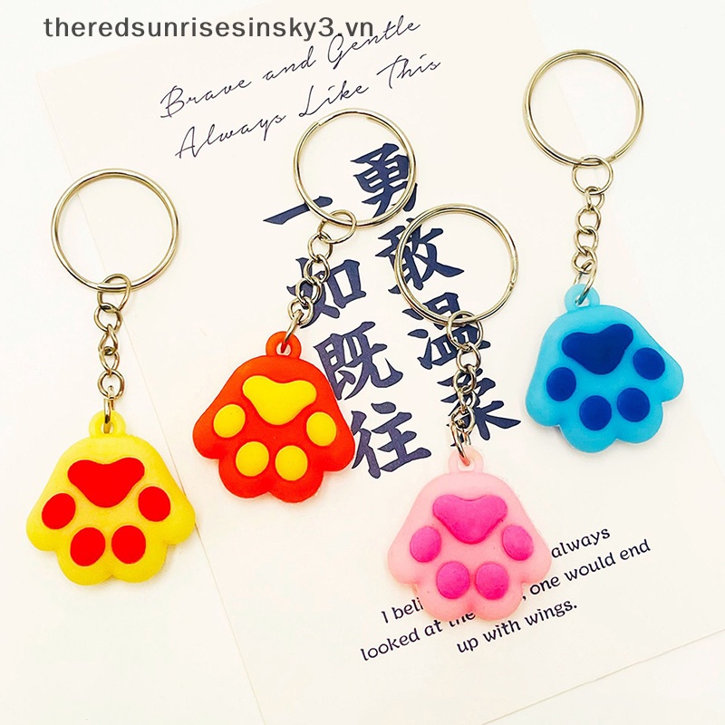 # # Móc Khóa Hình Móng Vuốt Mèo Bằng Silicon Dễ Thương Thời Trang Làm Quà Tặng Trang Sức Cho Nữ