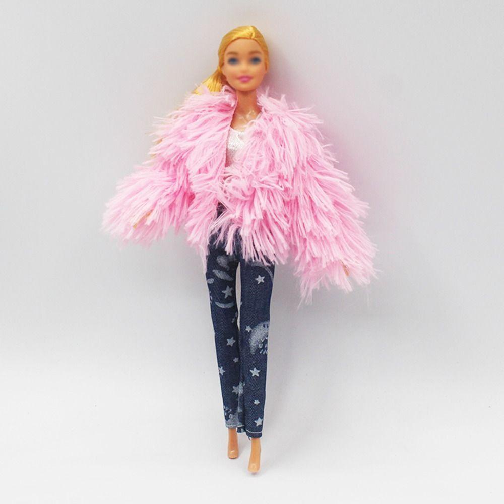 RAINBOW 1 Bộ Đầm + Áo Khoác Lông Nhiều Kiểu Dáng Mới Mẻ Cho Búp Bê BJD 1 / 6
