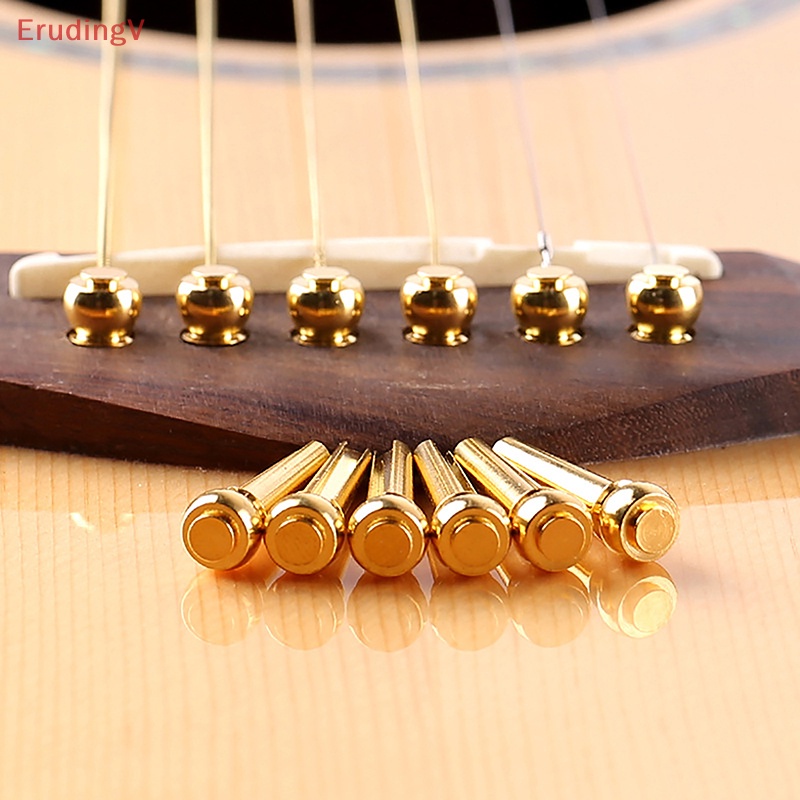 1 / 6 Chốt Dây Đàn Guitar Bằng Đồng Thau Cứng