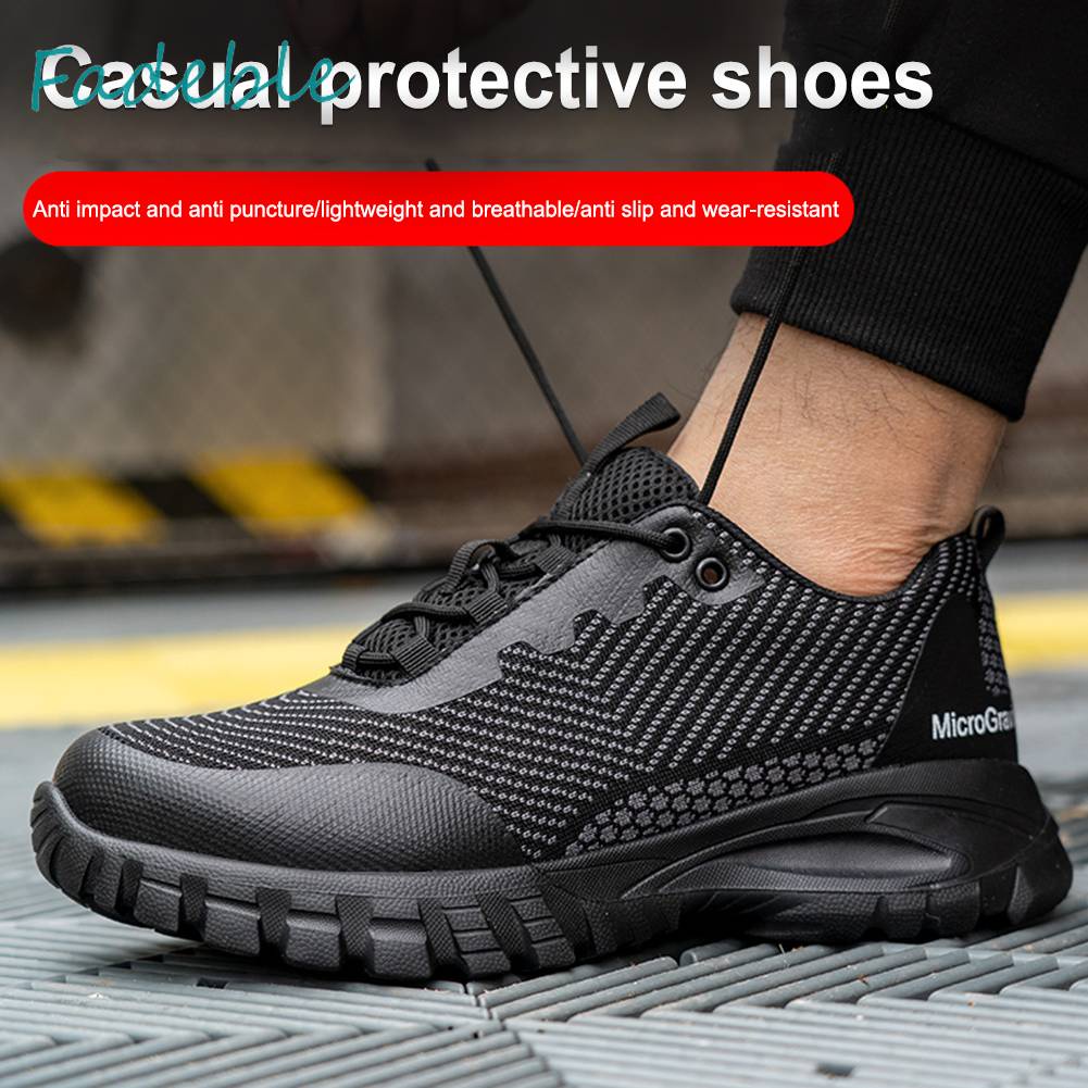 Giày Tây Mũi Thép Thoáng Khí Chống Đâm Thủng Cho Nam Nữ