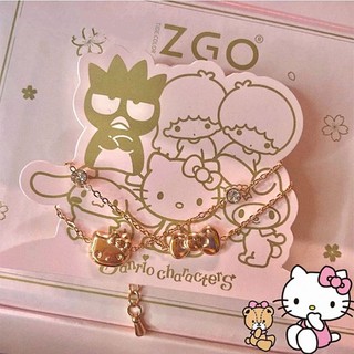 Vòng đeo tay hình mèo hello kitty 925kt làm quà tặng cho bạn gái haobing boutiqu