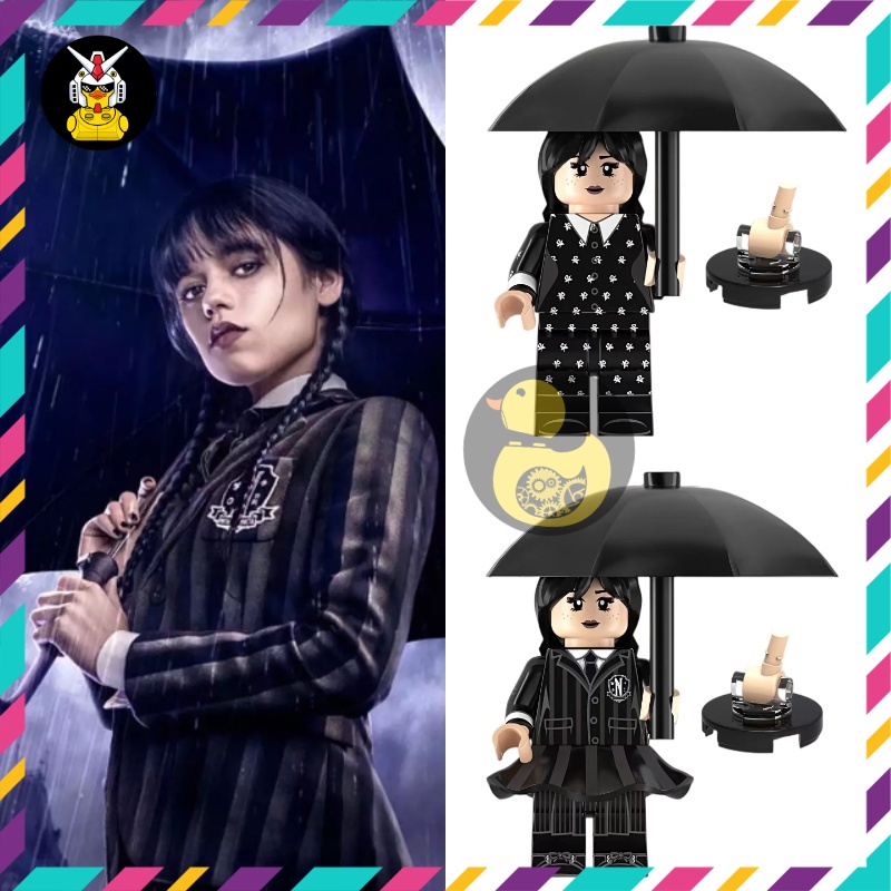 Mô Hình Wednesday Đồ Chơi Lắp Ráp Xếp Hình Minifigures Wednesday Netflix TV Series KF1907 KF1908