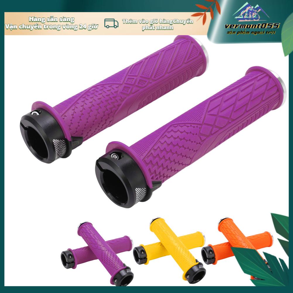 Vermont055 2 Chiếc ENLEE Tay Lái Xe Đạp Cầm Thoải Mái Cao Su TPR Khóa MTB
