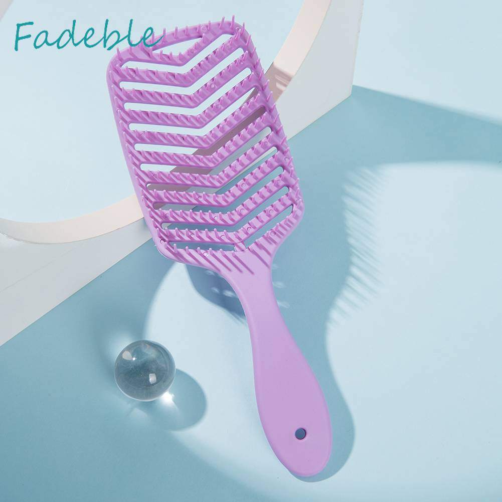 Lược Chải Tóc Hình Chữ V Chống Mòn Thiết Kế Rỗng Chuyên Dụng Cho Salon