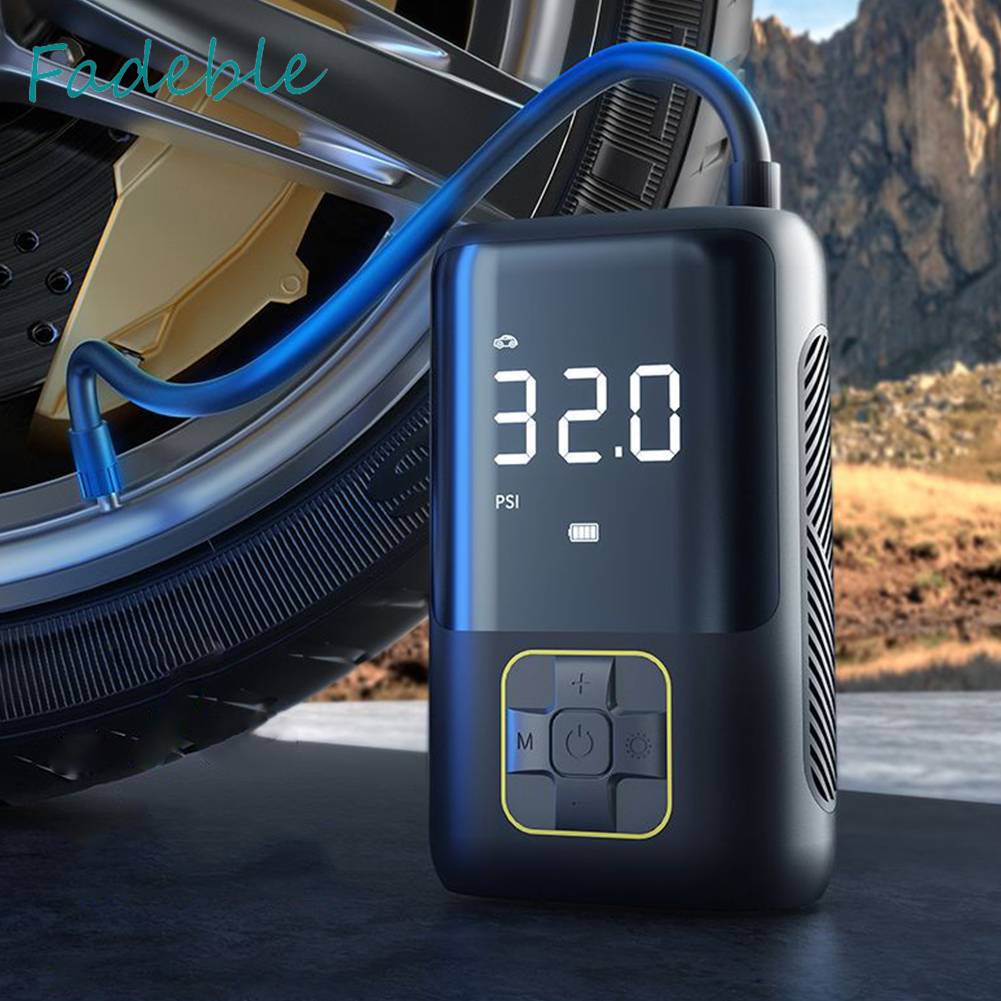 Máy Bơm Lốp Xe Điện Mini 4000mAh 150PSI Type-C USB