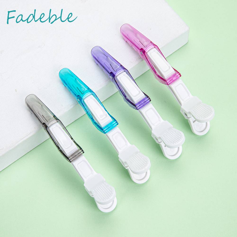 Set 6 Kẹp Nhựa Cố Định Tóc Hai Cổng Thiết Kế Nhỏ Gọn