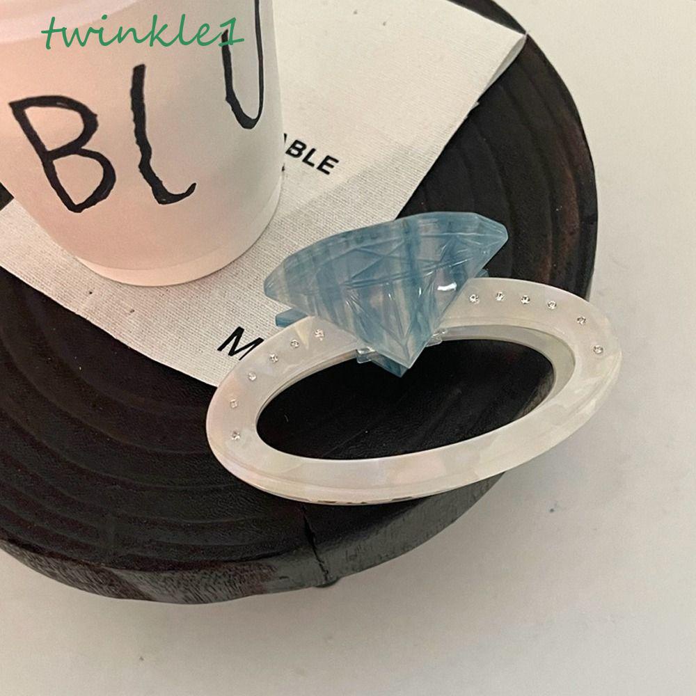 TWINKLE Kẹp Tóc Càng Cua Đính Đá Sáng Tạo Cho Nữ Dự Tiệc