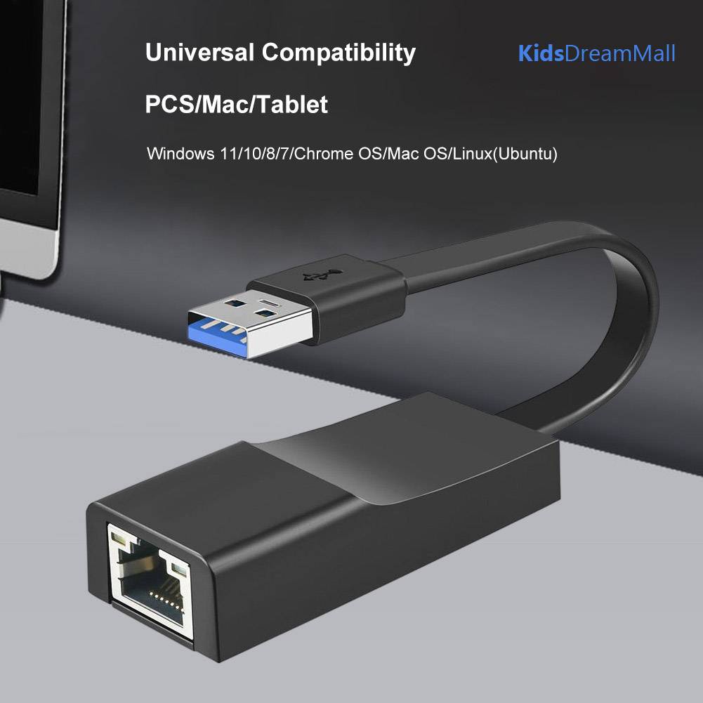 Thẻ Mạng Lan Ethernet 1000Mbps USB 3.0 Sang RJ45 Có Dây Cho PC / Laptop