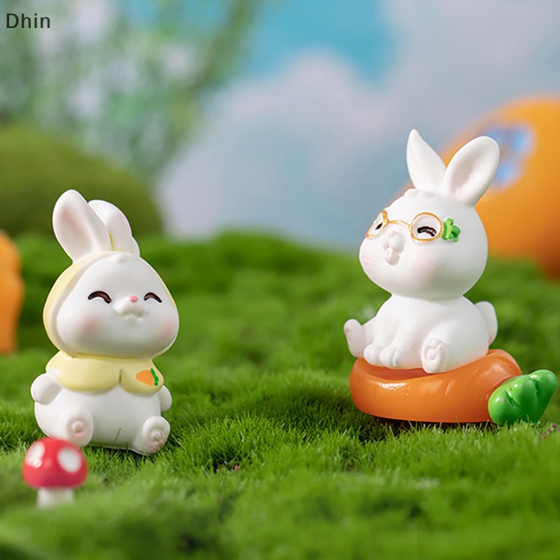 Mô Hình Chú Thỏ Mini Dễ Thương Dùng Trang Trí Nhà Cửa / Lễ Phục Sinh