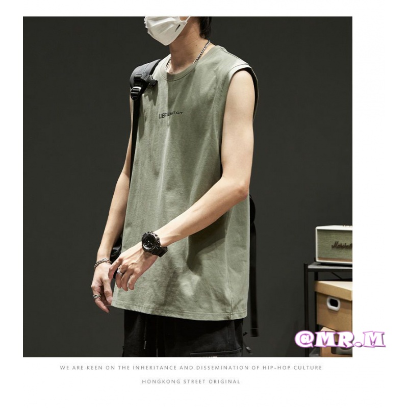 Áo Thun Thể Thao Không Tay Dáng Rộng Thời Trang Mùa Hè Dành Cho Nam