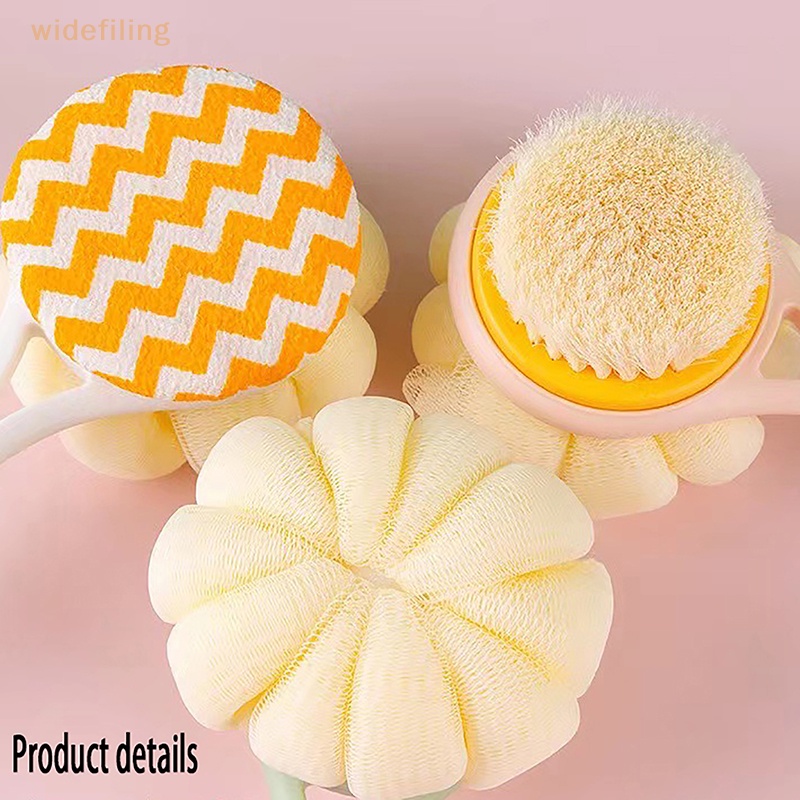 1 Bàn Chải Chà Lưng Tay Cầm Dài Bằng Lông Mềm Dùng Cho Phòng Tắm