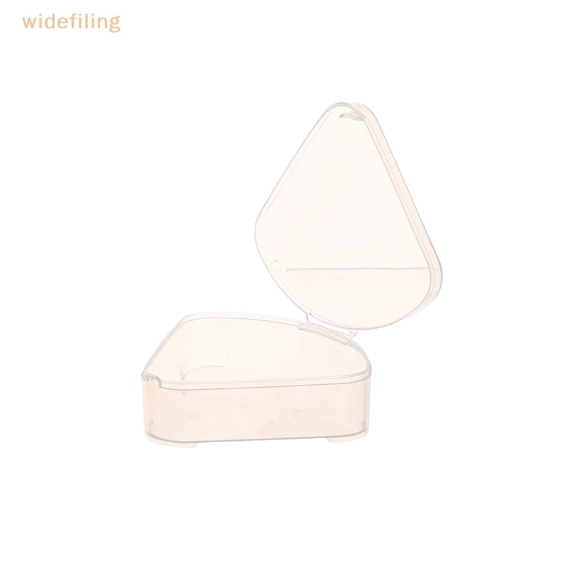 Hộp Đựng Mút Trang Điểm Bằng Nhựa Trong Suốt Hình Tam Giác / Tròn / Vuông Tiện Dụng