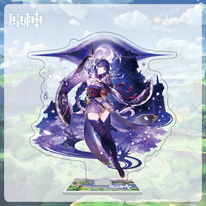 Standee nhân vật GENSHIN IMPACT ver 2 CHIÊU THỨC game anime chibi_chất liệu  Mica in 2 mặt