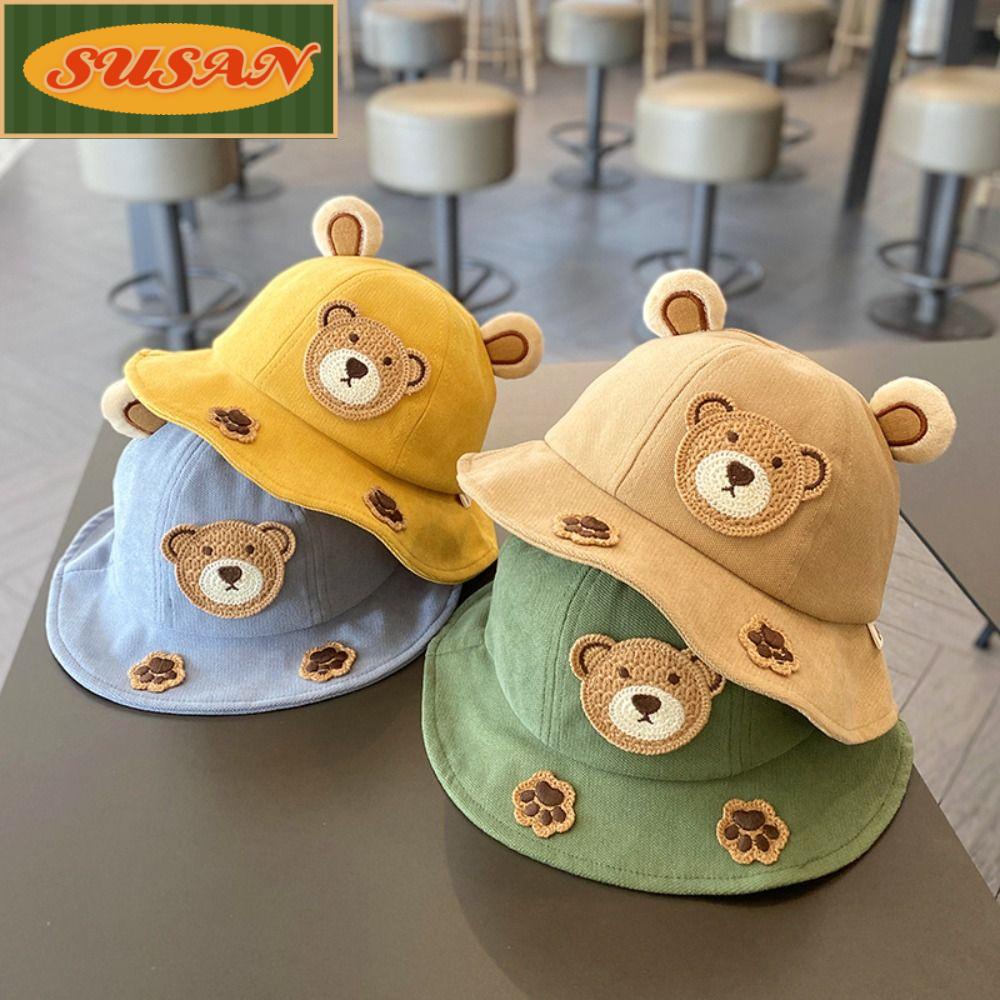 SUSANS Nón Tai Gấu Dễ Thương Thoáng Khí Dành Cho Bé